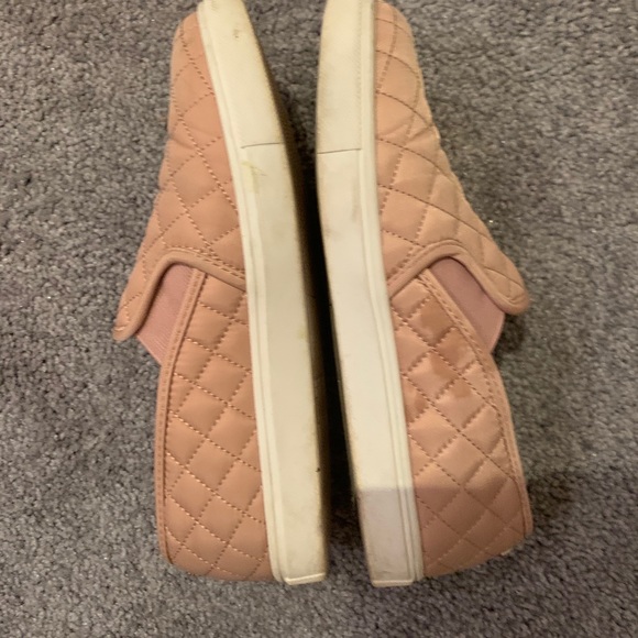 Pink Quilted Steve Madden Slip On Sneakers - Picture 3 of 6